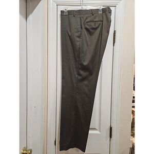 Lauren Ralph Lauren Dress Pants Brown Flat Front Career Office 42W x 32L